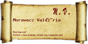 Moravecz Valéria névjegykártya