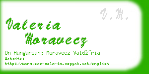 valeria moravecz business card